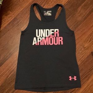 🌺 3/$12 Under armour, tank top, girls size small, heat gear